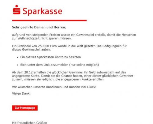„Ralf Schmitz zeigt ein Beispiel für Phishing-Angriffe, die über gefälschte Gewinnspiele verbreitet werden.“