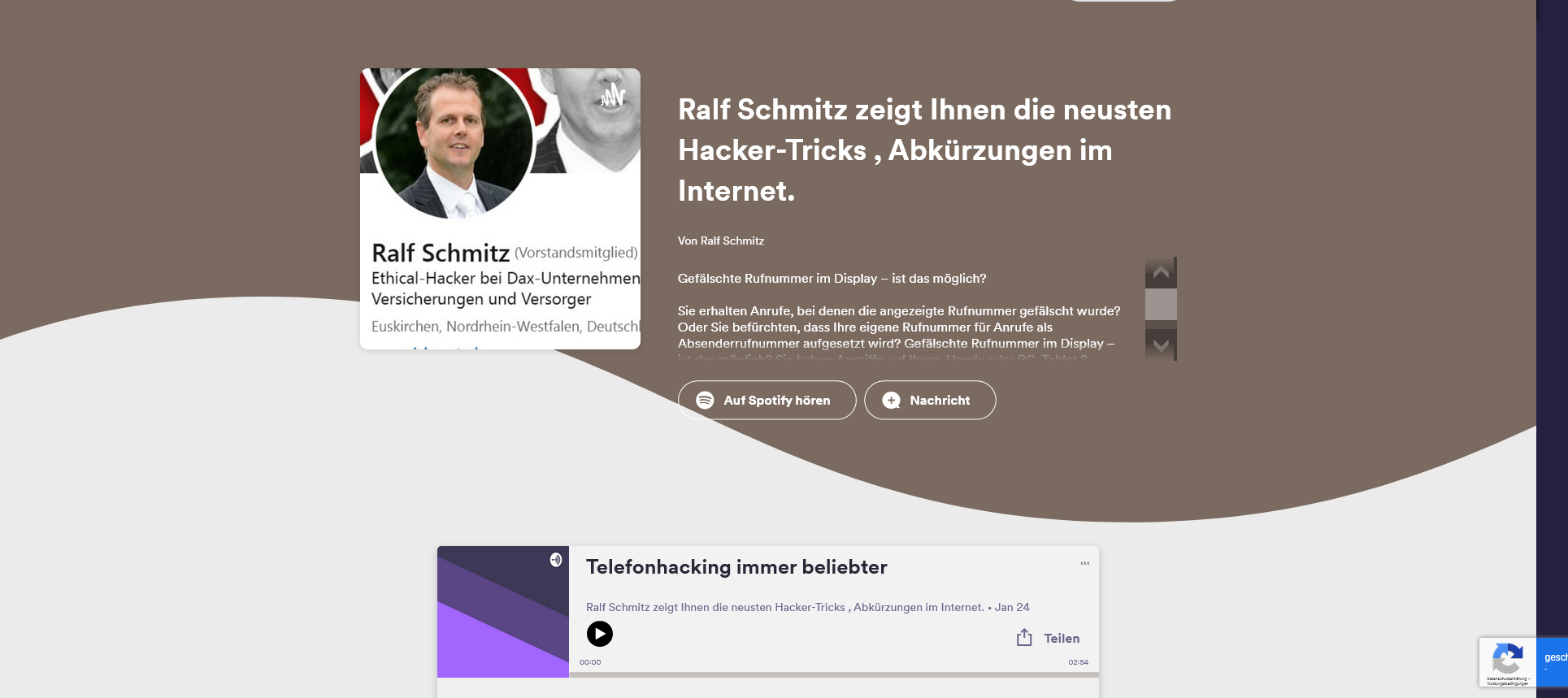 Podcast von Hacker Ralf Schmitz 